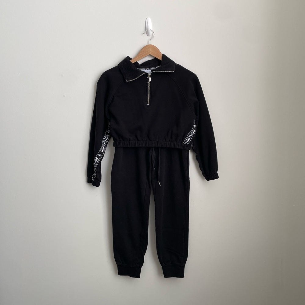 Juicy Couture Black Sweatshirt & Sweatpants Set